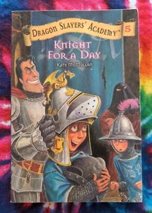 Knight For A Day #5 DRAGON SLAYERS' ACADEMY (Kate McMullan) Paperback Book - Picture 1 of 5