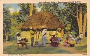 Haiti - Rustic coffee preparation - Publ. Paul Couba - Picture 1 of 2