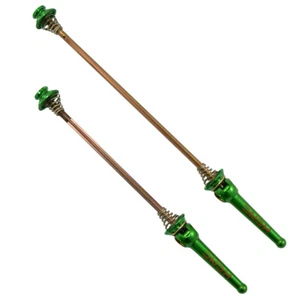 KCNC Grooving QR MTB Titanium Axle Hub Skewer , Green - Picture 1 of 3
