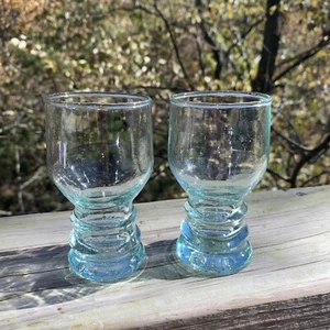 Lot of 3 Libbey Incredible Green Depression Glass Tumblers Rippled Tudor Style - Picture 1 of 10
