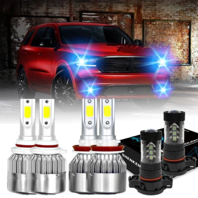 For Dodge Durango 2011-2013 - 6X 8000K Combo LED Headlight + Fog Light Bulbs Kit - Image 1 of 4