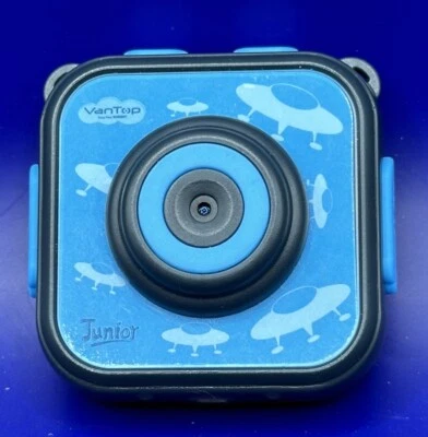 VANTOP JUNIOR KIDS ACTION CAMERA WATERPROOF BLUE. Case + Extras VIDEO & PICTURES - Image 1 of 4