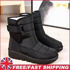 Ladies Ankle Platform Boots Windproof Non-Slip for Outdoor Travel (36 Black)