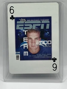 RARE 1999 ESPN the Magazine Peyton Manning 6 of clubs Employee Playing Card - Bild 1 von 2