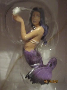Retired Amy Brown Fairy Fantasy Mermaid Obsidian Pool Mystical Ornament New-Box - Picture 1 of 4