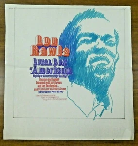 Lou Rawls Rhythm and Blues Singer Original Art For Concert Poster 18x18.75 - Picture 1 of 2