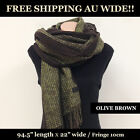 Wool Knit Winter Scarf Cashmere Touch (made In Korea) Unisex Free Shipping!! 