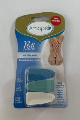 Novo Amope Pedi Perfect Refil Eletrônico de Lixa de Unha, Pacote com 3 Contagens - Imagem 1 de 2