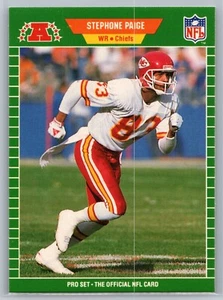 5 Card Lot 1989 Pro Set/90 Fleer #207 Football Card #177 Stephone Paige - Picture 1 of 10