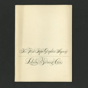 1970 Herb Lubalin, Burns & Co THE FIRST TYPO-GRAPHICS AGENCY Promotional Booklet - Picture 1 of 7