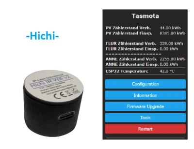 Wifi v2 Lesekopf lese-schreib-Kopf EHZ Volkszähler Original Hichi Smartmeter - Bild 1 von 2
