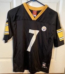 NFL Pittsburgh Steelers #7 Roethlisberger Trikot, Jungen Größe Large 14/16 schwarz - Bild 1 von 4