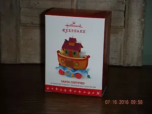 2016 Hallmark Ornament ~SANTA CERTIFIED~ 4TH IN THE SANTA CERTIFIED SERIES - Picture 1 of 2