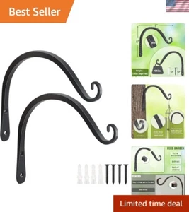 2 Pack 8 Inch Hanging Plant Bracket Wall Hooks Decorative Plant Hangers for O... - Picture 1 of 8