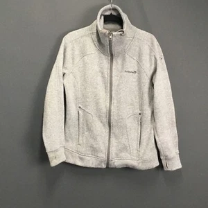 Avalanche Jacket Womens L Gray Full Zip Turtleneck Thumb Slits Outdoors Pockets - Picture 1 of 14