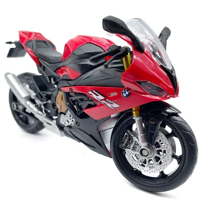 1/12 BMW S1000RR Motorcycle Model Diecast Motorcycle Toy for Kids Boys Gift Red - Image 1 of 4