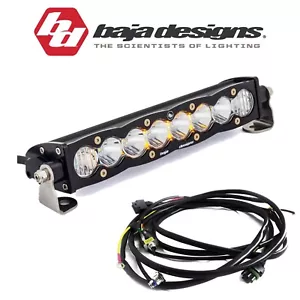 Baja Designs 10" S8 Clear Driving/Combo Light Bar W/ Toggle Harness & Backlight - Picture 1 of 10