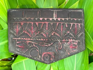Ancient Rare Hand Carved Stone Primitive Tribal Hindu Goddess Laxmi Feet Figure - Picture 1 of 15