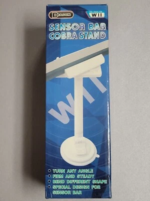 Wii Sensor Bar Cobra Stand (2007) nuovo in scatola di fabbrica ASIAN Wii Import - Immagine 1 di 4
