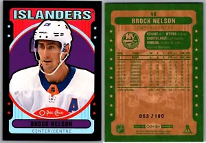 21-22 O-PEE-CHEE RETRO BLACK - BROCK NELSON /100 #40 NEW YORK ISLANDERS - Picture 1 of 1