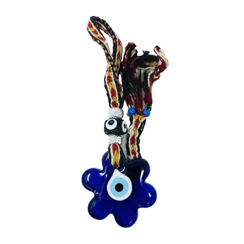 Turkish Handmade Blue Evil Eye Lucky Amulet Protection Wall Hanging Decor 4" Cover