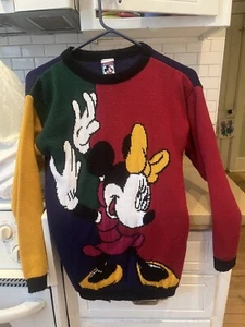 Vintage Minnie Mouse Mickey’s Stuff For Kids Sweater Children’s Size Large 14 - Picture 1 of 6