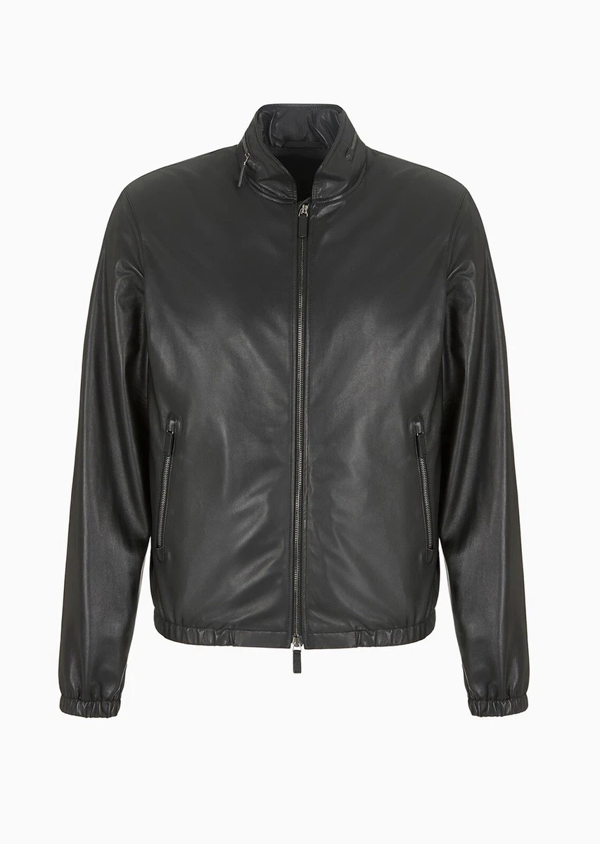 Emporio Armani Leather Outer Shell Jackets for Men for Sale | Shop