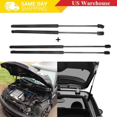 Front Bonnet + Rear Tailgate Gas Struts For Mini Cooper 2002-2005 R50 R53 4PCS - Imagem 1 de 4