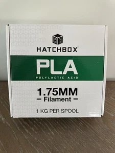 Hatchbox 1.75mm PLA Filament - True White Color - Picture 1 of 3