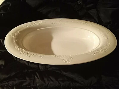 Arrow #172 Tazón grande ovalado de vacaciones para servir - Pavo y calabaza - Hecho en EE. UU. Foto 1 de 4