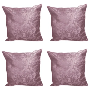 Cushion Covers Pink - Set of 4 Floral 16 x 16" In 40 x 40cm Zip Home Decor - Picture 1 of 6