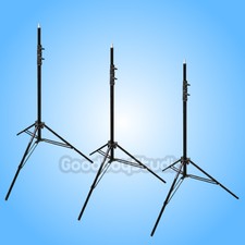 3PCS Victory-303 8.5' / 2.6M / 260cm Heavy Duty Spring Cushioned Light Stand