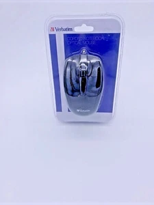 Verbatim Corded Notebook Optical Mouse - Black - Optical - Cable - Glossy Black - Picture 1 of 4