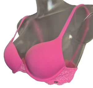 Sujetador push-up After Eden Tess extra Boost con aros talla 80A UK 36A rosa neón - Imagen 1 de 5