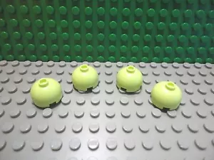 Lego 4 gelblich grün 2x2 runde Kuppel Stein Block NEU - Bild 1 von 1