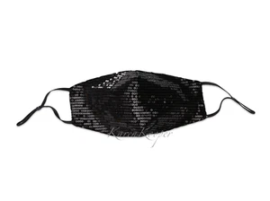Luxury Face Mask Iridescent Sequin Glitter Bling Party Wedding Washable Reusable - Picture 1 of 31