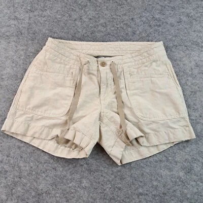 Pantalones Cortos The North Face Mujer 6 Beige Lino Algodón 4" Entrepierna Chino Playa Senderismo Foto 1 de 4