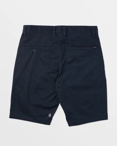 Volcom Frickin Modern Stretch Chino Shorts 28–36 Navy Smart Skate Casual Shorts - Picture 1 of 5