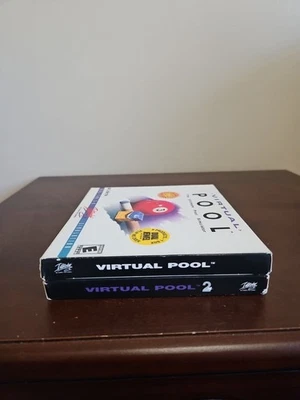Vtg 1998 Brand New Sealed Virtual Pool & Virtual Pool 2 PC CD-ROM Game 2-Pack - Image 1 of 4