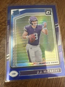 2024 Donruss Optic JJ McCarthy Blue Scope #235 RC - Bild 1 von 2