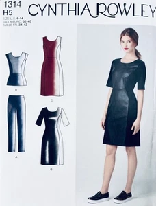 Simplicity Sewing Pattern 1314 Misses Stretch Knit Pants, Top & Dress Sizes 6-14 - Picture 1 of 3