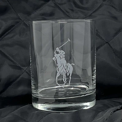 Polo Ralph Lauren Vintage Rocas de Cristal Moda Antigua Vidrio Carreras Polo Caballos Foto 1 de 4