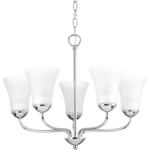 Progress Lighting P4770 Chrome Classic 5-Light 22"W Chandelier - Picture 1 of 11