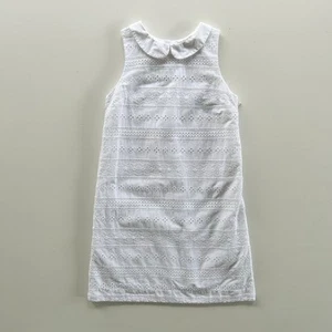 Polo Ralph Lauren Dress Girls Size 10 Cotton Eyelet White Sleeveless - Picture 1 of 16
