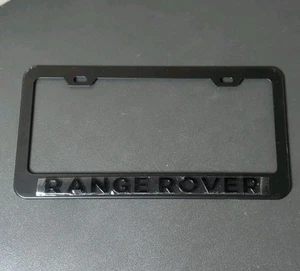 Marco de matrícula Range Rover Land Rover metal negro letras 3D - Imagen 1 de 2