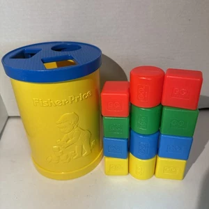 Baby's First Blocks Vintage Fisher Price Toddler Shape Sorter Toy 1977 Vtg - Picture 1 of 14
