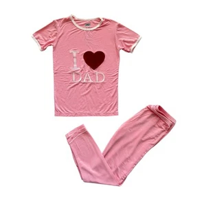 How To Catch A Tiger By Kickee Pants Bamboo I Love Dad Pajamas Size 8 - Picture 1 of 5