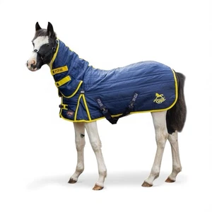 STABLE RUG 200GM WITH NECK SHETLAND PONY FOAL NAVY GALLOP NAVY *FREE POSTAGE* - Picture 1 of 4