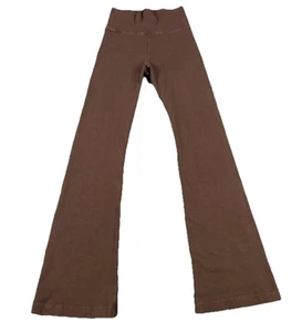 Hard Tail Forever Roll Down Boot Leg Flare Legging SMALL Brown #330 USA Yoga - Picture 1 of 6