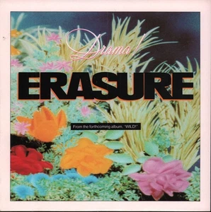 Erasure Drama 7" vinyl UK Mute 1989 - pic sleeve MUTE89 - Picture 1 of 3